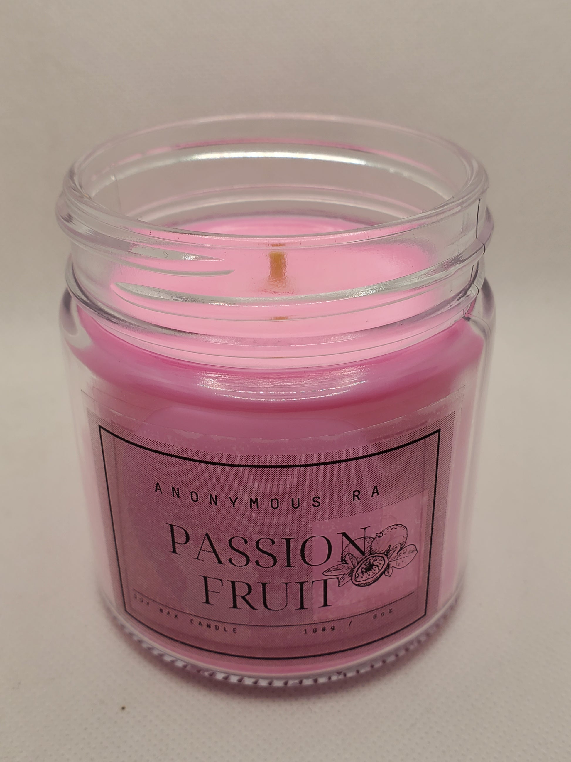 Passion Fruit (8oz) Candle: Exotic Aroma | Handcrafted by Anonymous Ra