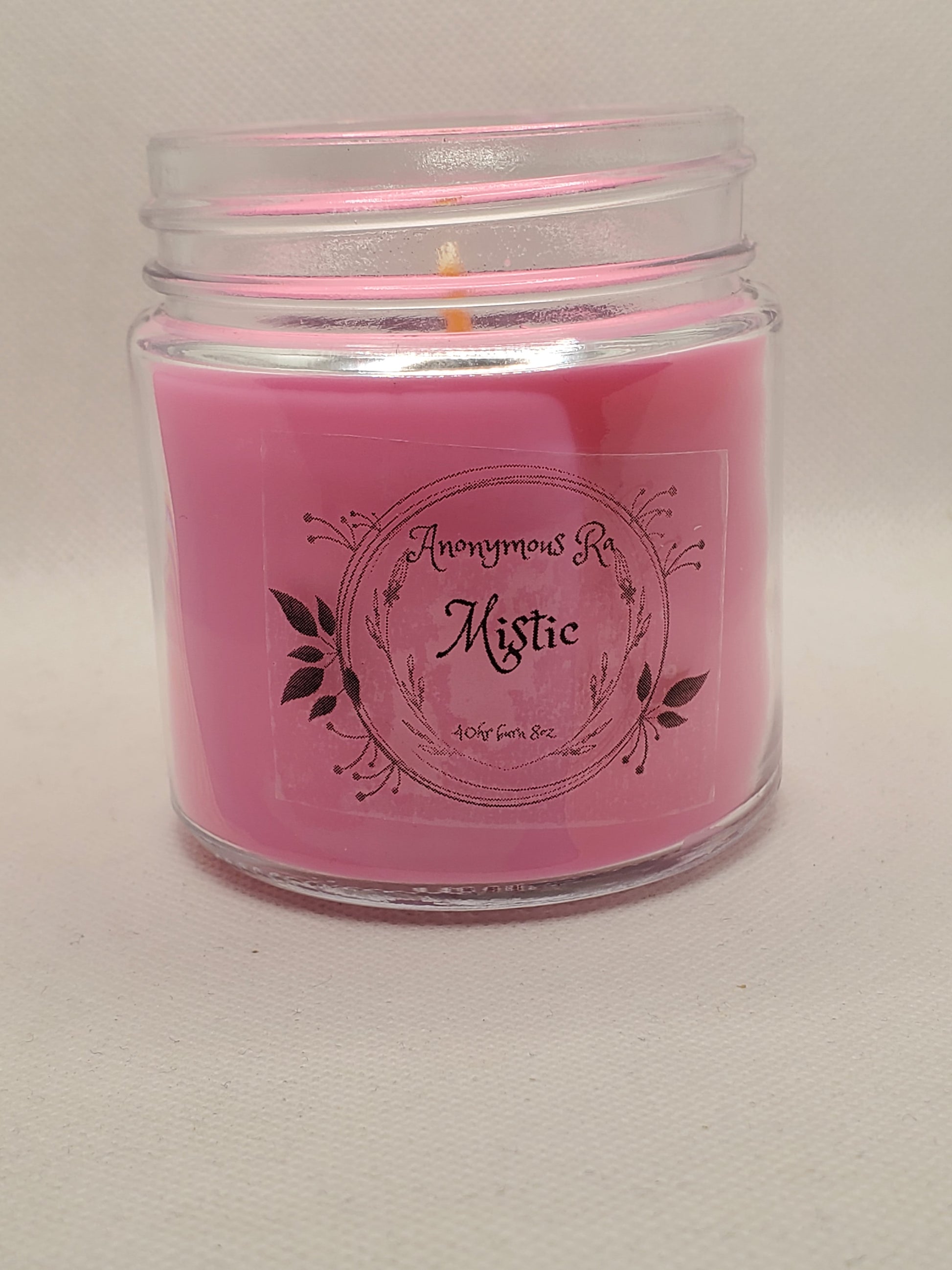 Mistic (8oz) Candles: Mystical Ambiance | Handcrafted by Anonymous Ra