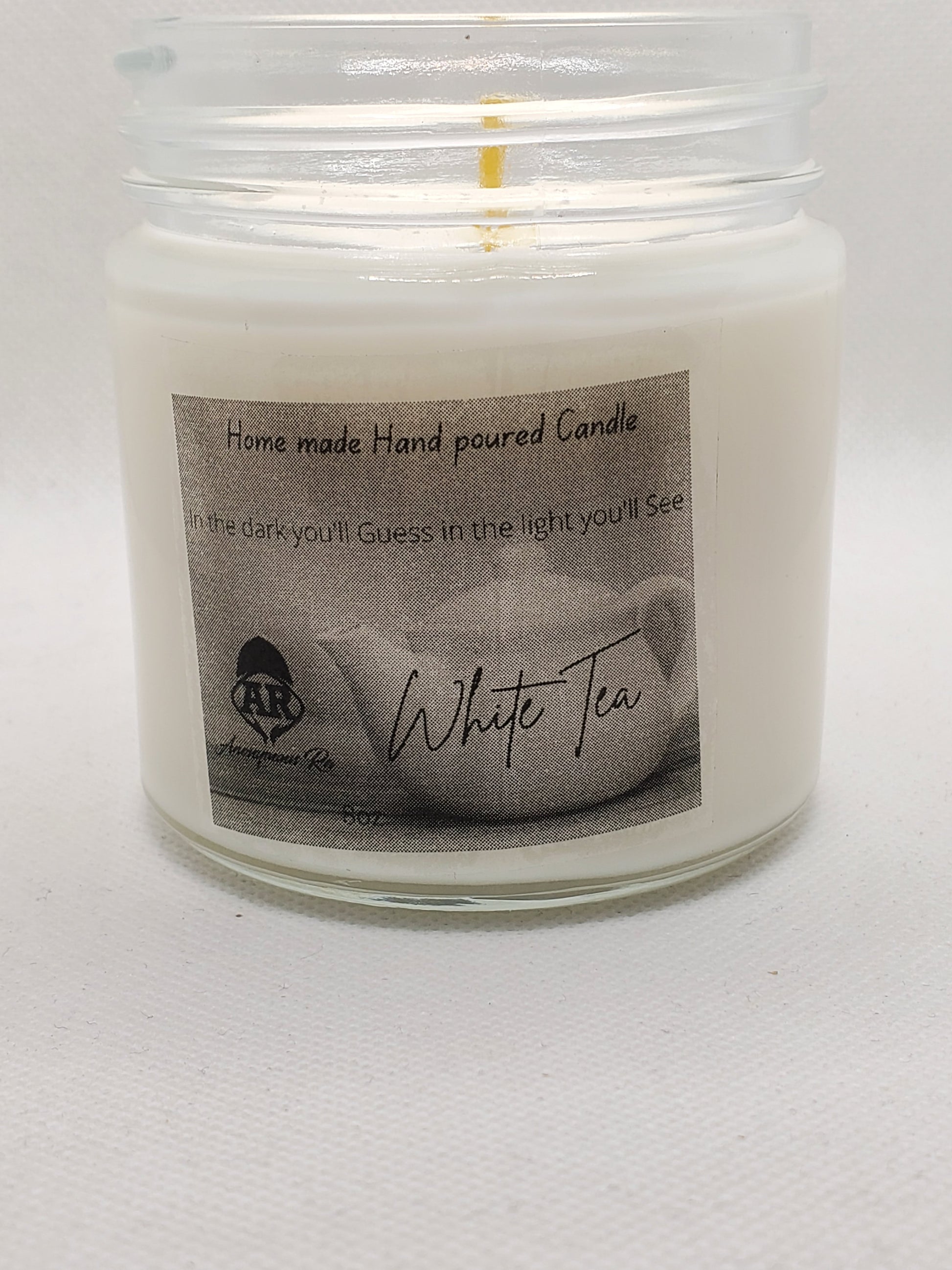 White Tea (8oz) Candle: Serene Fragrance | Handcrafted by Anonymous Ra