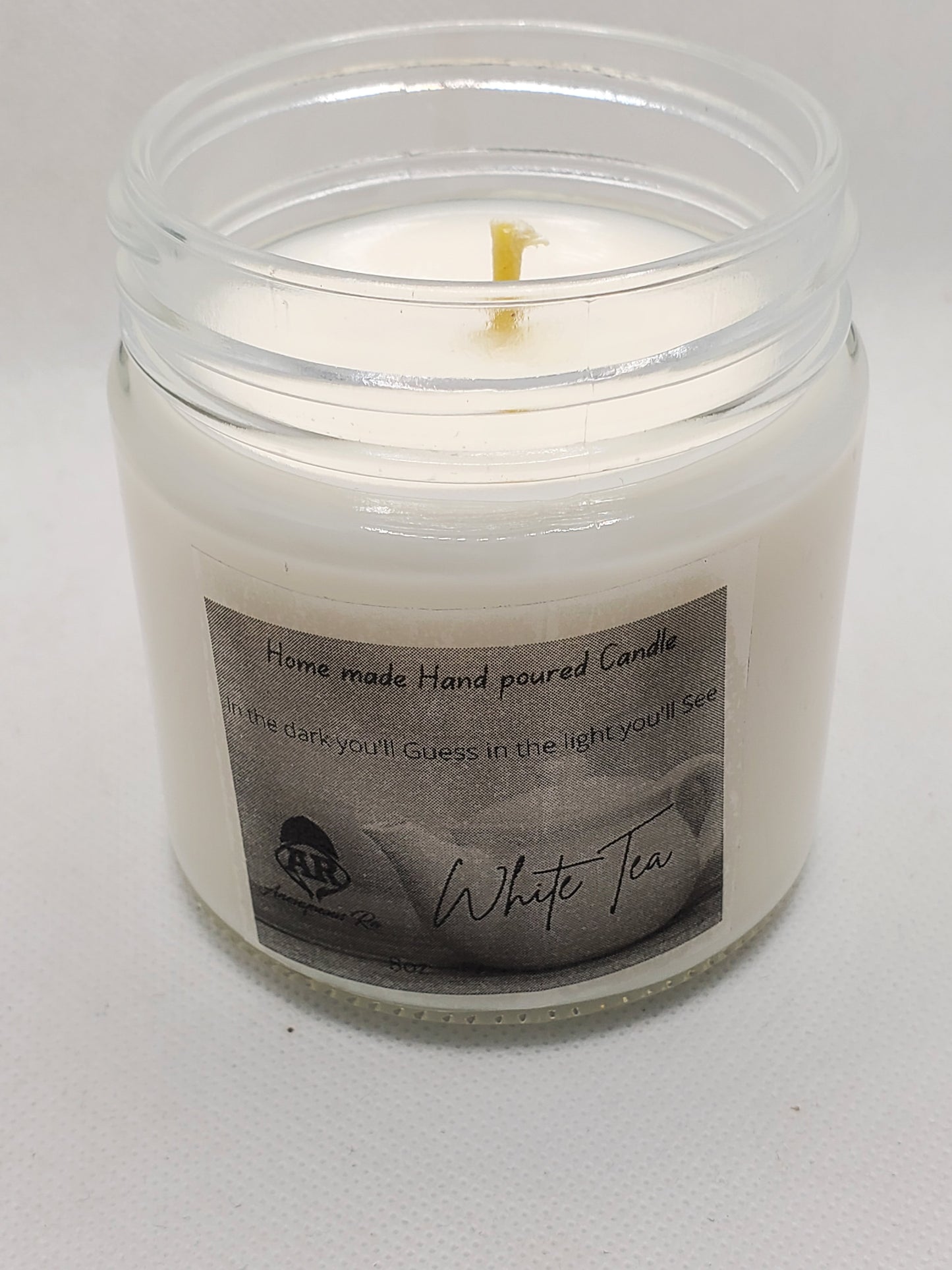 White Tea (8oz) Candle: Serene Fragrance | Handcrafted by Anonymous Ra