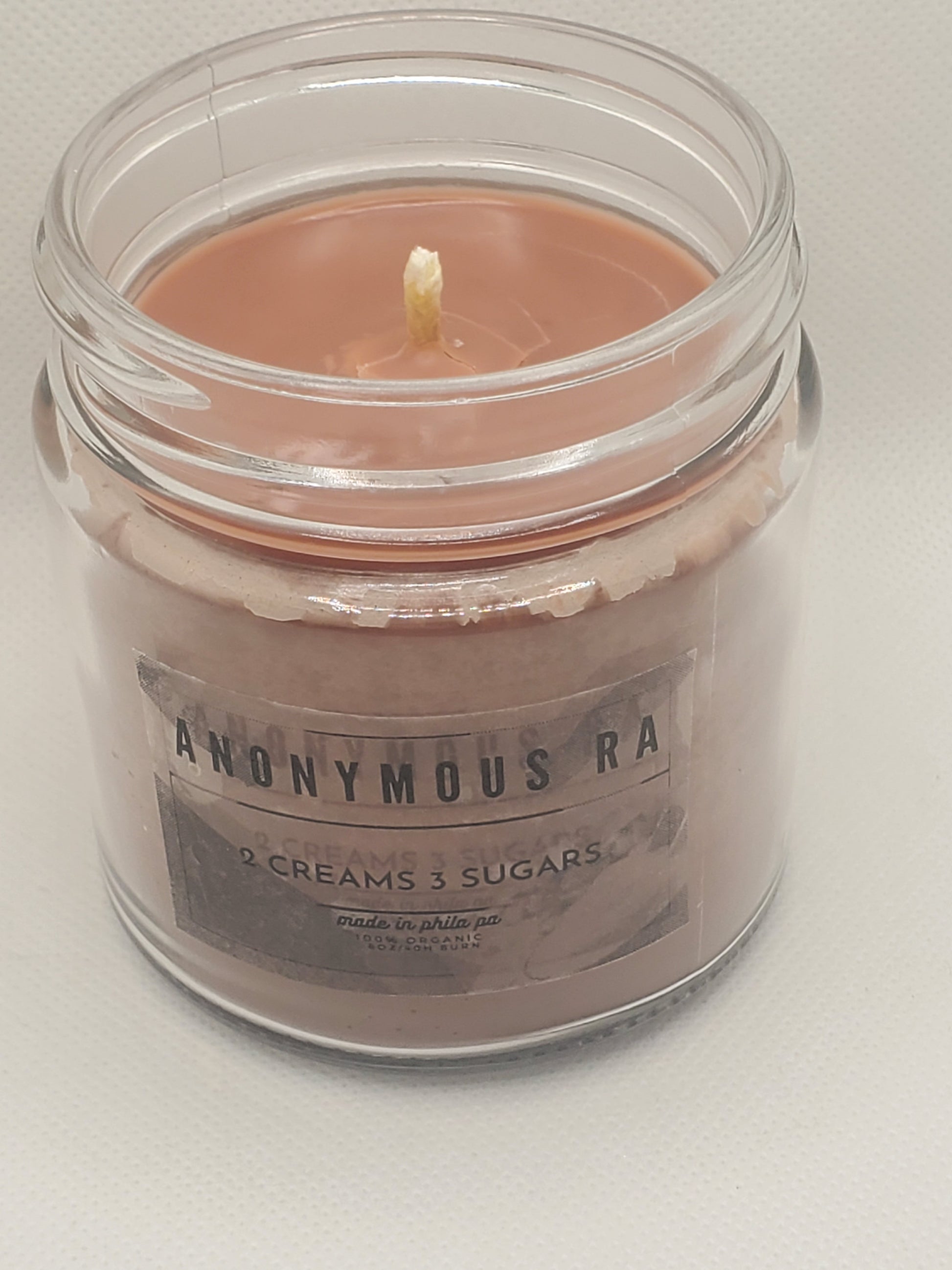 "2 Creams 3 Sugars 8oz Candle | Handcrafted Luxury Candles – Anonymous Ra"