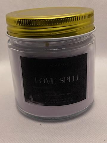 Love Spell (8oz) Candles: Romantic Aroma | Handcrafted by Anonymous Ra