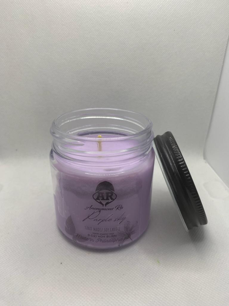 Purple Sky (8oz) Candle Dreamy Atmosphere | Handcrafted by AnonymousRa