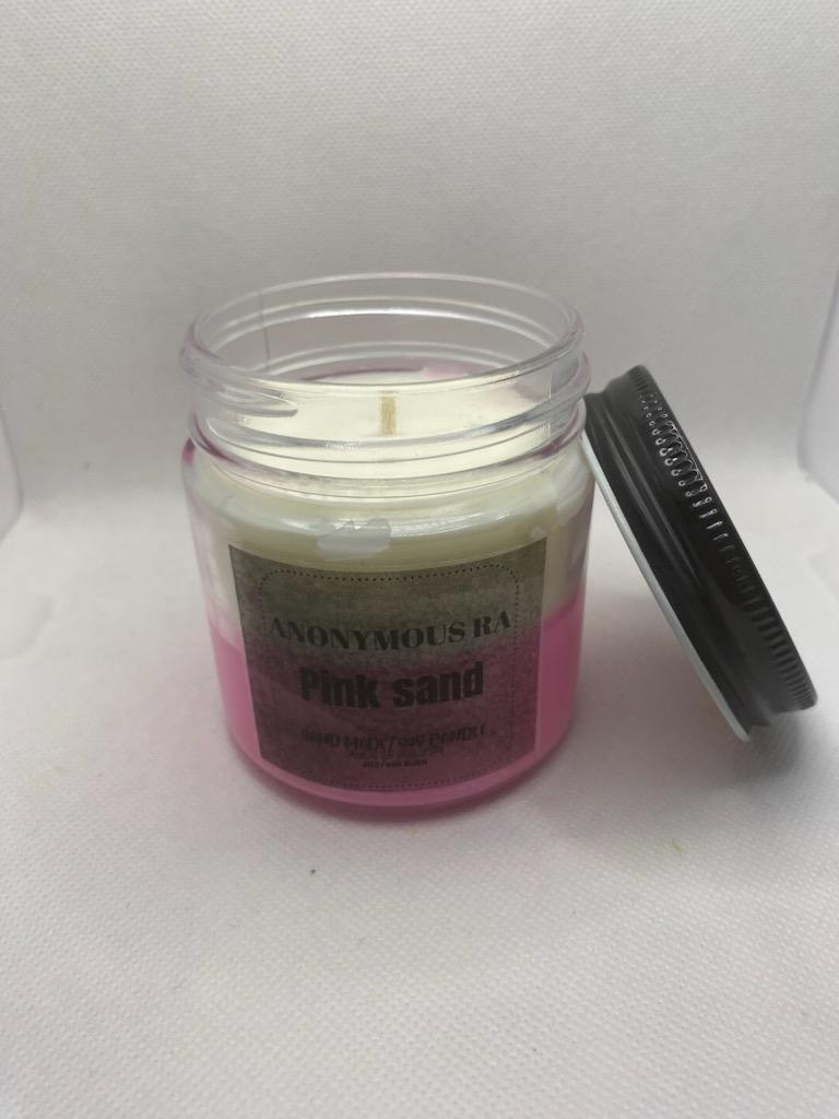 Pink Sand (8oz) Candle: Tranquil Ambiance | Handcrafted by AnonymousRa